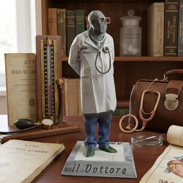 Amilcare Il Dottore - statuetta stampata in 3D
