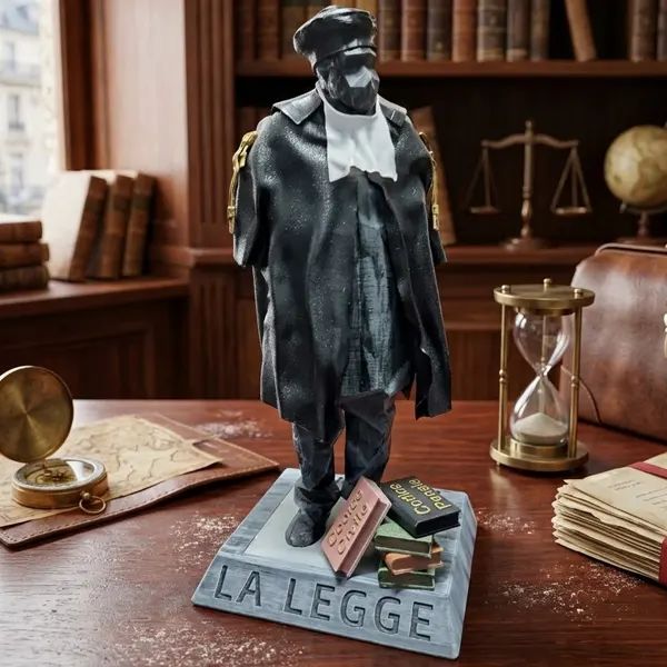 Amilcare La Legge - statuetta stampata in 3D